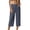 Navy, variant on SwiftWear High-Waisted Straight-Leg Dress Capri Pants for Women Office Work Wear Trousers with Pockets, Plus Size Relaxed Fit Cropped Pants S-3XL