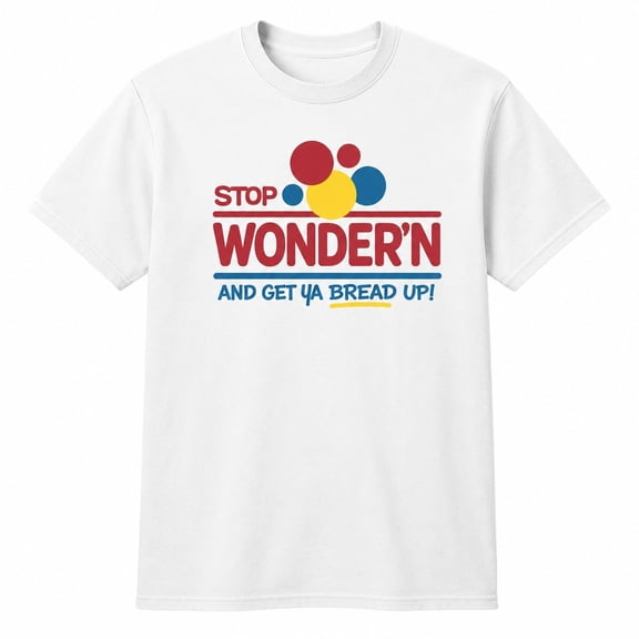 Stop Wonder’n Get Ya Bread Up Graphic T-Shirt, Unisex Classic Fit Tee