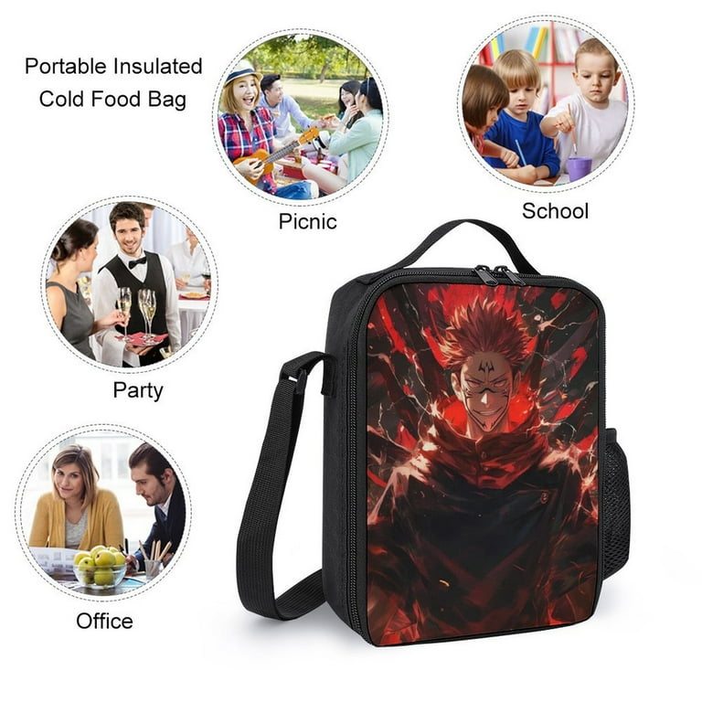 Jujutsu Kaisen Ryomen Sukuna 3 Piece Backpack Set with Lunch Bag