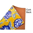 thumbnail image 4 of Cork Placemats Set of 6 for Dining Table, Table Placemats - Yellow Floral - Home Decor, 4 of 5