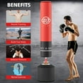 thumbnail image 4 of Yiwa Sac de Frappe de Boxe pour Adultes, Sac Lourd avec Base à Succion Stable, Gym à Domicile, 4 of 8
