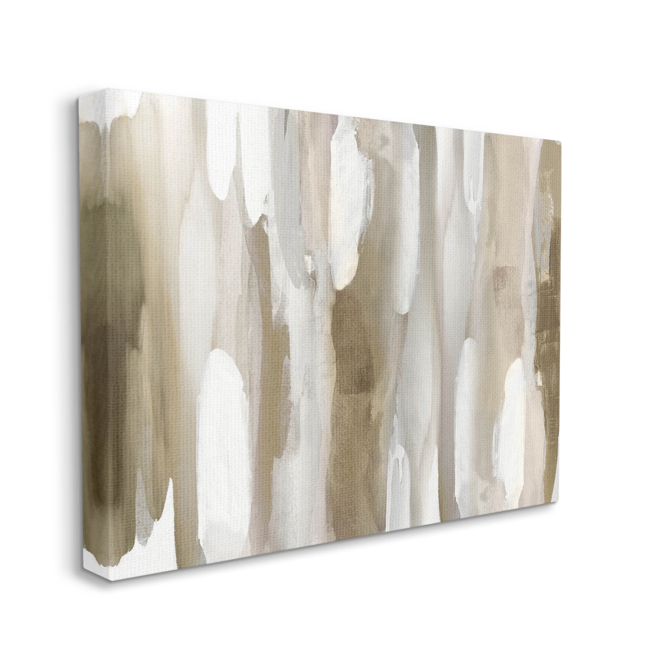 Stupell Industries Brown Fluid Shapes Arrangement Graphic Art Gallery Wrapped Canvas Print Wall Art, Design by Jackie Hanson