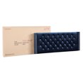 thumbnail image 3 of Spacious Navy Blue Upholstered Bed With Foldable Design Velvet For Daily Comfort, 3 of 4