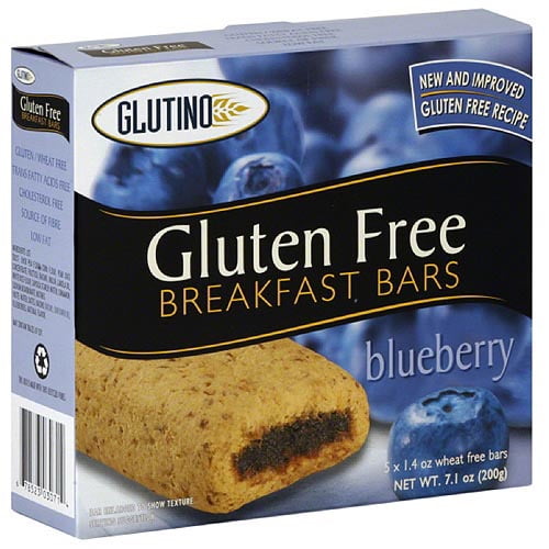 Glutino Gluten Free Blueberry Breakfast Bars, 5 count, (Pack of 12