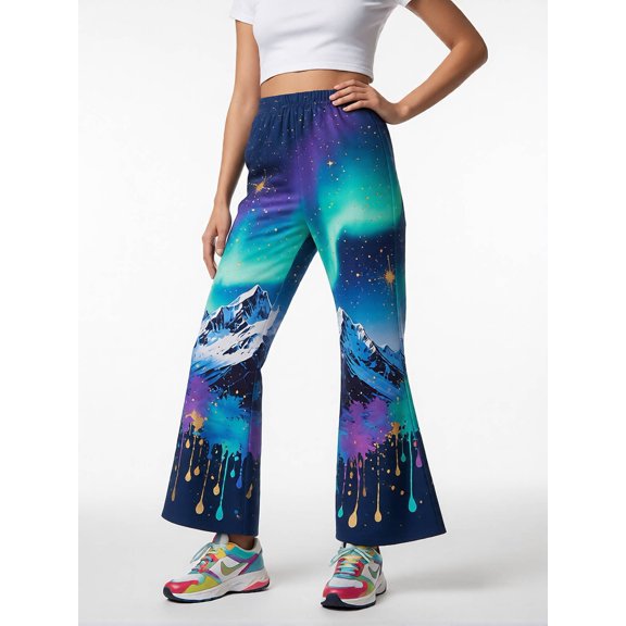 Comfortable Elegant Flare Leggings for Girls Stretch Fit Bell Bottoms Wide Leg Trousers for Kids Girls Age 3-13