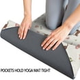 thumbnail image 3 of 74x26 Inch Yoga Towel, Sweat Absorbent Non-Slip Mat for Hot Yoga, Pilates & Fitness,Dachshund Butterfly Floral Beige Pattern, 3 of 5