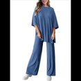 thumbnail image 3 of Traje Informal de Dos Piezas para Mujer, Ideal para Viajes y Vacaciones. Azul M, 3 of 9