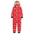 thumbnail image 5 of Morttic Christmas Pajamas for Family, Matching Set Hoodie Pajamas Reindeer Jumpsuit Romper Holiday Pjs Hooded Sleepwear, 5 of 7
