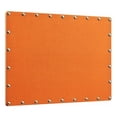 thumbnail image 1 of Linon Tableau d'Affichage en Toile de Jute avec Clous Argentés Brillants en Orange, 1 of 14