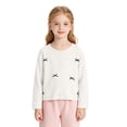 thumbnail image 3 of AUDeals Girls Bow Button Cardigan - Long Sleeve Lightweight Knit Sweater Jacket for Girls Fall Winter Casual Layering Outfit Wear, 3 of 7