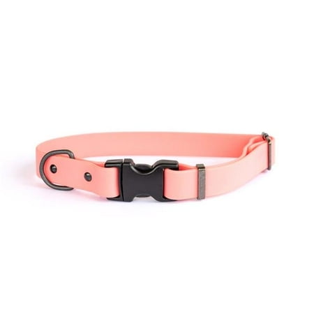 UPC: 0684334537076 | Euro-Dog 684334537076 Luxury PVC Coated Nylon Soft Waterproof Collar  Coral – Medium