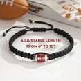 thumbnail image 3 of Baseball Football Soccer Gifts, Adjustable Braided Baseball Bracelets for sons Ideas with Message Gift Card, 3 of 6