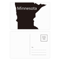 thumbnail image 1 of Minnesota Latina usa mapa silueta Set cumpleaños gracias tarjeta postal correo lado 20pcs, 1 of 3