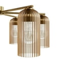 thumbnail image 4 of Hunter - Beverly Glen 6-light Luxe Gold, Large Chandelier, Dimmable, Transitional Style, Dome Shaped, for Bedrooms, Dining, Living Rooms - 13230, 4 of 8