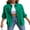 Green, variant on Women's Ripped Distressed Denim Jacket Long Sleeve Button Down Boyfriend Jean Coat Trucker Jacket