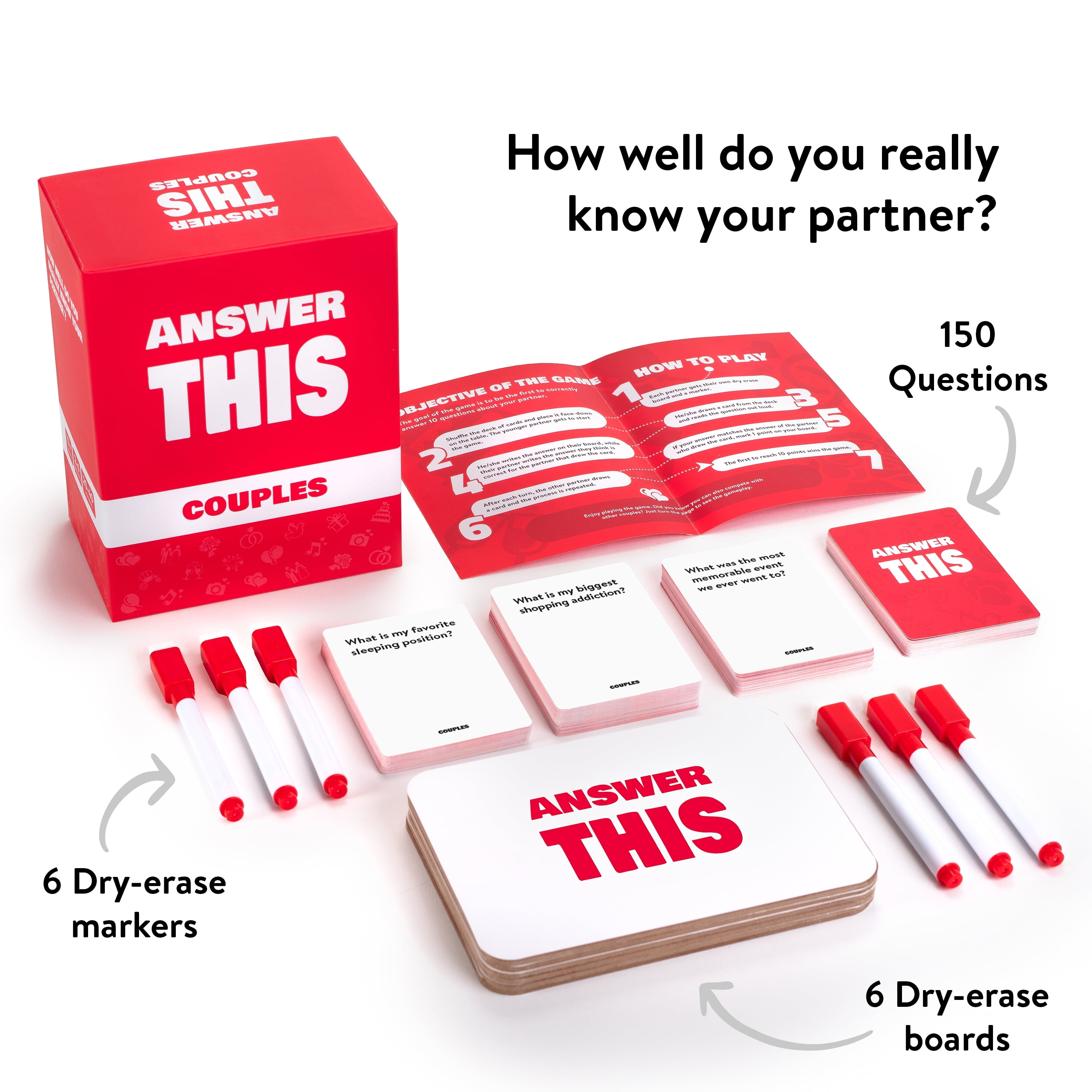 Answer This - Couples Games - How Well Do You Know Your Partner? - Relationship & Conversation Card Game for Date Night or a Party