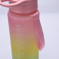thumbnail image 3 of Botella de bebida de 1000 ml Botella de agua fría con gradiente helado para exteriores (rosa) Ndcxsfigh Para Estrenar, 3 of 9