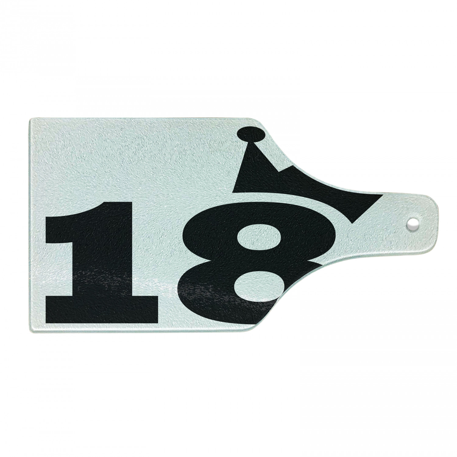 18th Birthday Cutting Board, Cartoon Soccer Jersey Seem Bold 18 Number ...