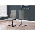 thumbnail image 1 of Two 77.5" Fabric, Black Metal, and Polyester Dining Chairs, 1 of 1