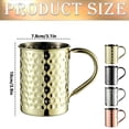 thumbnail image 3 of Stainless Steel Cups, Tin Cup, Espresso Cups, Hammer Point Mug, Stainless Steel Coffee Cup, Metal Cups for Drinking, Small Coffee Mug, Small Durable Tea Mug 3.1x3.9 Inch 1Pcs, 3 of 5