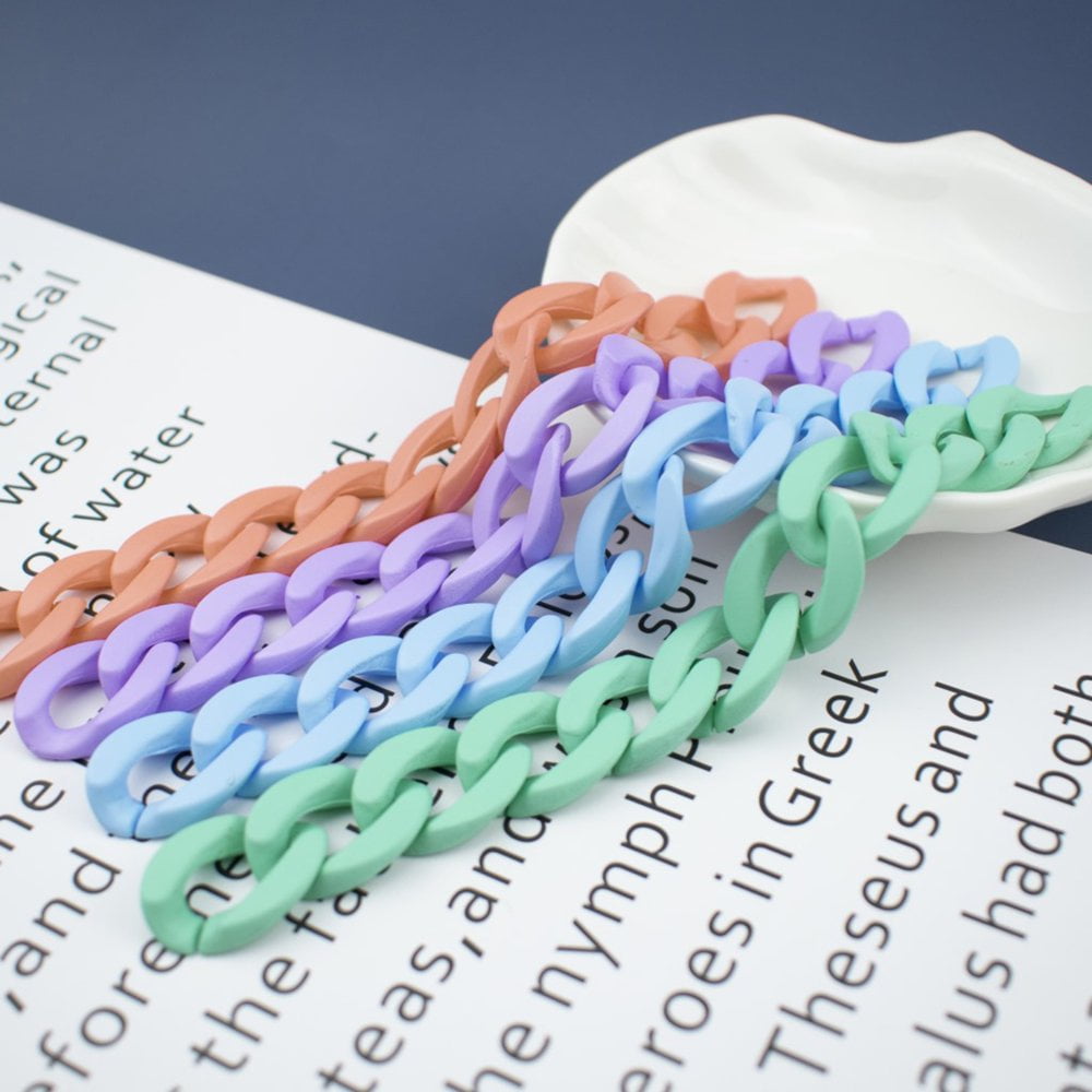 Chaînes De Câble Acryliques Opaques Faites à La Main En Gros Pour Création De Bijoux