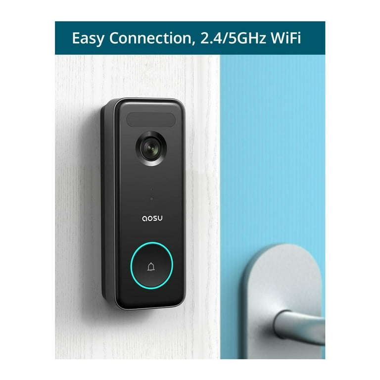 AOSU Waterproof Video Doorbell Ultra with 5MP Ultra HD Camera and