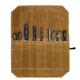 thumbnail image 1 of Storage Bag For Professional Chefs Knife Roll, Waxed Canvas Roll Foldable Knife Culinary Bag, 1 of 3
