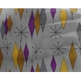 thumbnail image 4 of oneOone Georgette Viscose Moutarde Foncée Tissu Diamant Géométrique Robe Matériel Tissu Imprimé Tissu par la Cour 42 Pouces de Large, 4 of 4