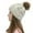 White, variant on Tittly Winter Hats Beanie Casual Plush Crochet Multicolor Women Hats Knit Baseball Caps Skull Caps Hats for Women Beige One Size