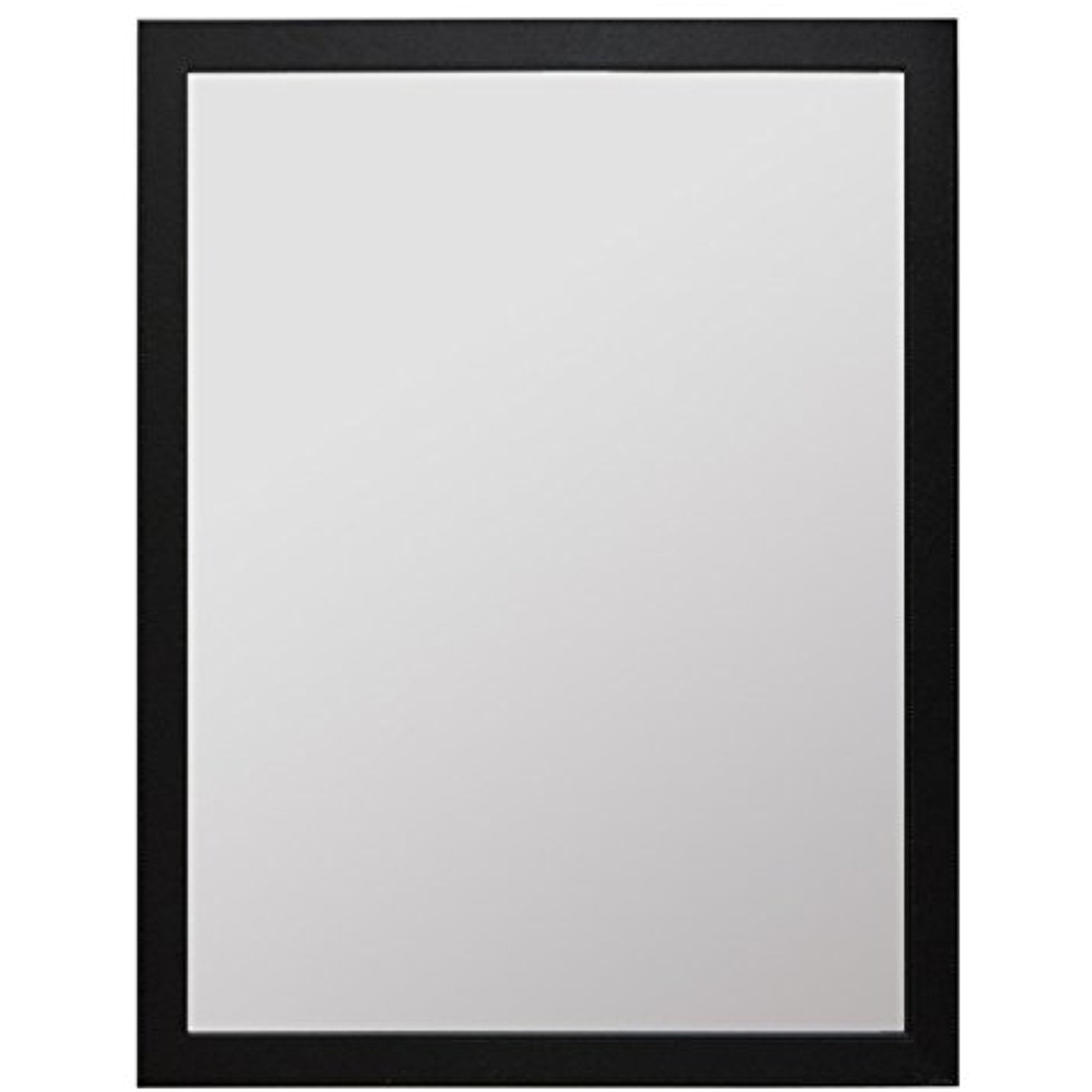 Raphael Rozen Modern Hanging Framed Wall Mounted Mirror,(Black Pu