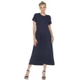 thumbnail image 1 of White Mark Robe Maxi à Manches Courtes pour Femmes, 1 of 6