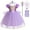 C, variant on Girls Rapunzel Princess Costume Puff Sleeve Sequin Cosplay Dress with Accessories