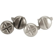 Angle View: Eyelet Outlet Shape Brads 12/Pkg-Screws