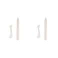 thumbnail image 2 of Injueey 2 Pieces Scoring Creaser Folder Paper Crafts Scraper Tool Handmade Cards Scrapbooking Plastic Household DIY Bookbinding 20.5 x 2.4 cm, 12 x 2.4 cm 2piezas Injueey CBP101103, 2 of 6