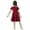 Wine, variant on XEGLSBU Girls Dresses Size 14-16 Xl Classic and Summer Girls' Dress School Style Children's and Autumn Color Contrast Short Sleeved Dress 4 13 Years Old Navy Size 13-14 Years
