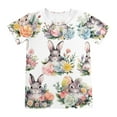 thumbnail image 7 of Easter Outfits for Boys Size 2-12 Short Sleeve T-Shirt Funny Bunny Suit Easter Egg Shirt Shirts Casual Round Neck Pullover Tops Pants 2 PC Children Clothing X08-White 9-10 Years, 7 of 7