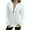 White, variant on Long Sleeve Shirts for Women, Women's Quilted Sweatshirts Zipper Neck Long Sleeve Textured Solid Casual Loose Fashion Fall Pullover Tops