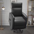 thumbnail image 2 of HOMCOM Electric Power Lift Chair for Elderly with Remote Control Pocket, 2 of 10