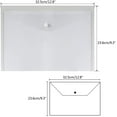 thumbnail image 2 of 20 Dossiers de Documents Transparents, une Enveloppe de Classement Transparent Résistant à l'Eau de Taille 4 avec Bouton-Pression, 2 of 8