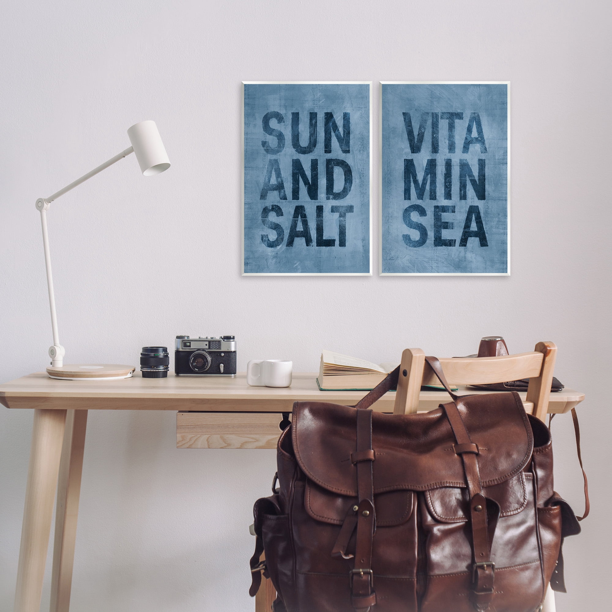 Stupell Industries Summer Beachy Phrases Nature Painting Unframed Art Print Wall Art, 13 x 19, Set of 2