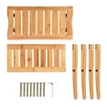 thumbnail image 4 of ToiletTree Products Bamboo Shower Seat Bench with Storage Shelf & Footstool, 4 of 11