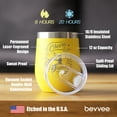 thumbnail image 4 of Bevvee Insulated Wine Tumbler 12 oz Cheers 4 Years Gifts for Wine Enthusiasts Tumblers, 4 of 4