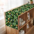 thumbnail image 6 of Table Runners 72 Inches Long Dress Scarves, St. Patrick's Day Farmhouse Kitchen Table Runner, Coffee Tablerunners, Spring Shamrocks Green Love Hats Plants Black 16x72 Inch, 6 of 9