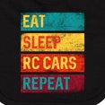 thumbnail image 3 of Inktastic Rc Racing Eat Sleep Rc Cars Repeat Newborn Bib, 3 of 3