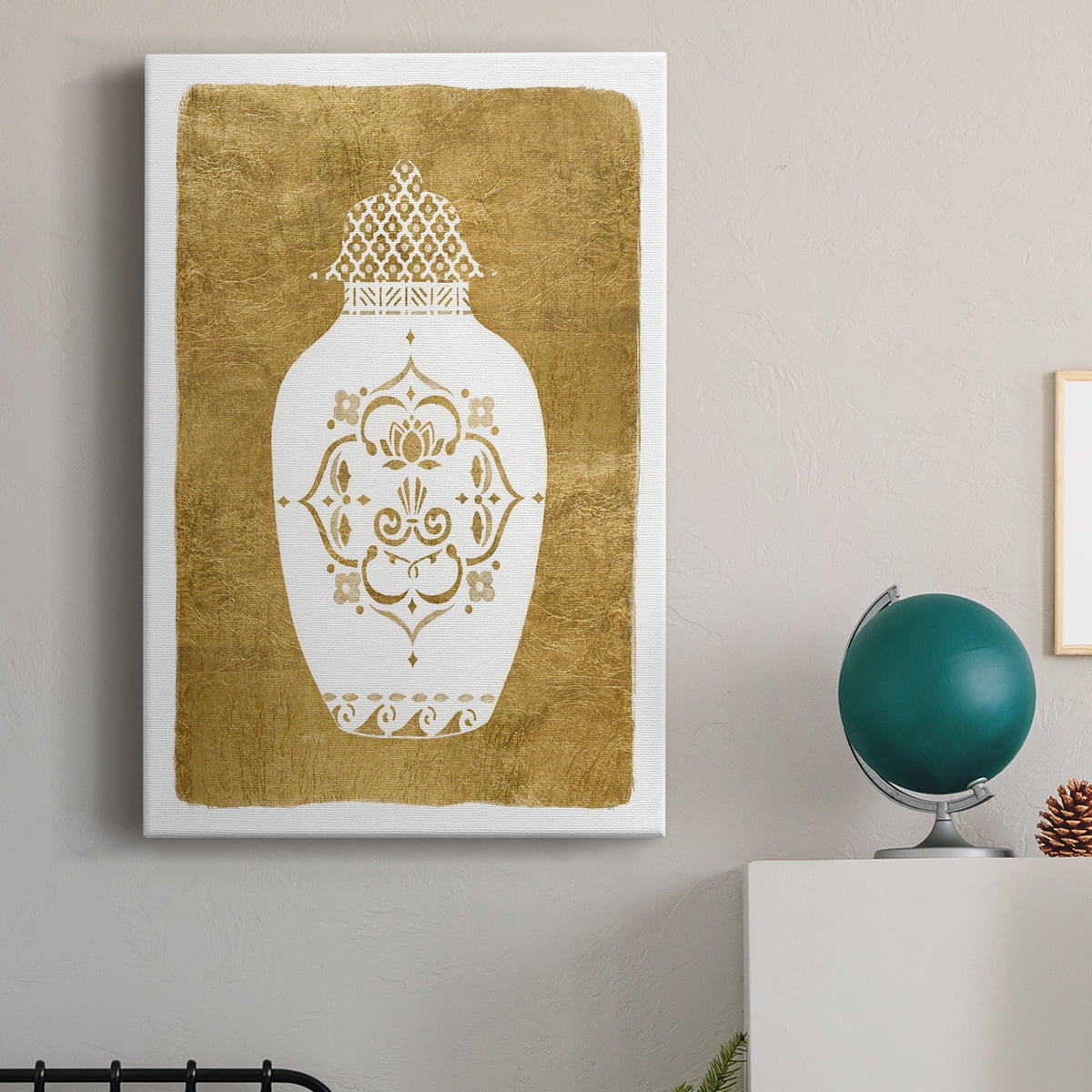 Golden Urn I Premium Gallery Wrapped Canvas - Ready to Hang
