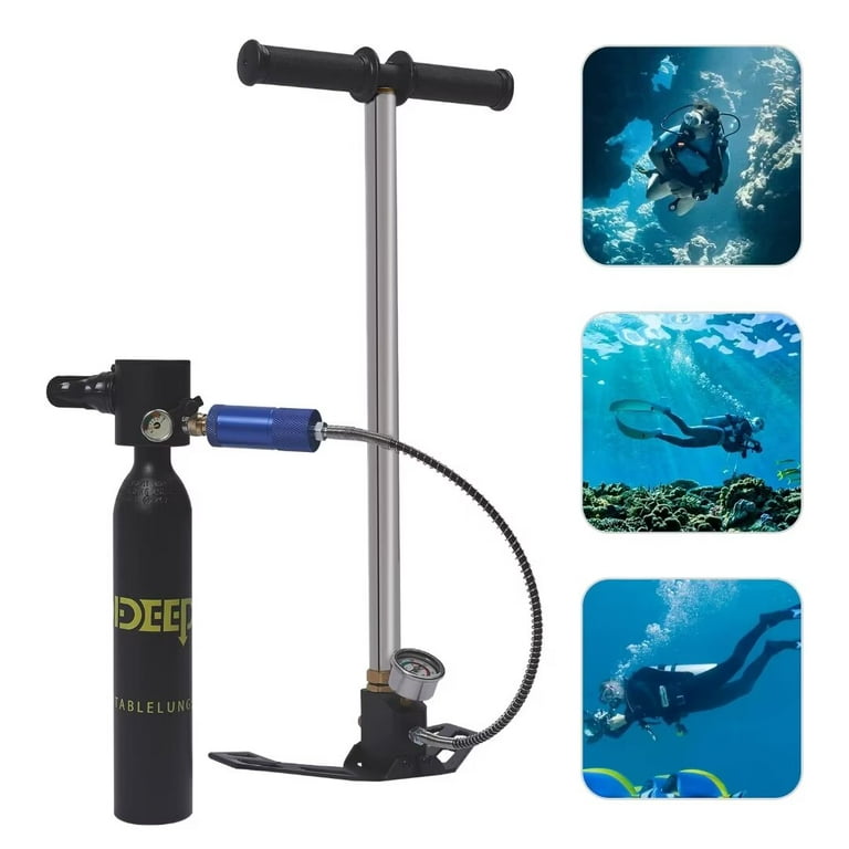 VEVORbrand High Pressure Hand Pump 3 Stage, Pcp Hand Pump 4500Psi, Airgun  Pcp Pump Stainless Steel Filling Stirrup Pump (Black) 