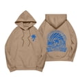 thumbnail image 2 of Sudadera con capucha rosa Gotyou Palm Puff gráfica Preppy unisex gran tamaño M, 2 of 3