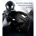 thumbnail image 2 of Motorcycle Bluetooth Helmets,Full Face Flip Up Dual Visors Modular Helmets,DOT Approved Helmet,Men and Women Motorbike Helmets (12, S=(55~56CM)), 2 of 6