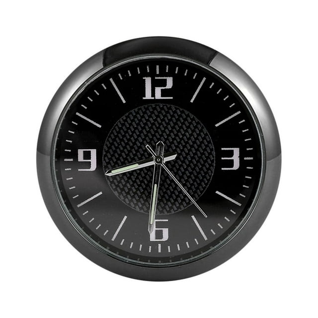 TIMIFIS Mini Clock 4Inch Dashboard Fluorescent Clock - Mini Car Sticked to Watch Car Truck Dashboard and Vent Mini Car Clock Alarm Clocks