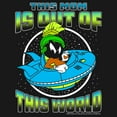 thumbnail image 2 of Girl's Looney Tunes Mother's Day Marvin the Martian This Mom is Out of This World  Graphic Tee Black X Large, 2 of 4